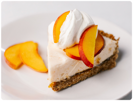 Peach Chiffon Pretzel Pie