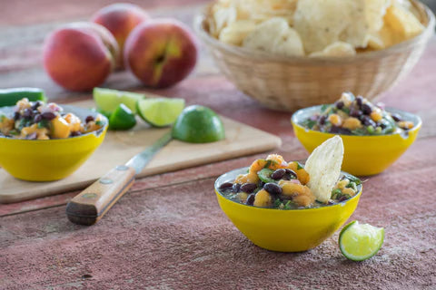 Peach & Black Bean Salsa